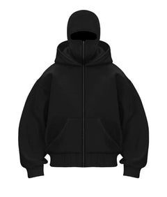 Men's Hooded Zip-Up Baseball Jacket